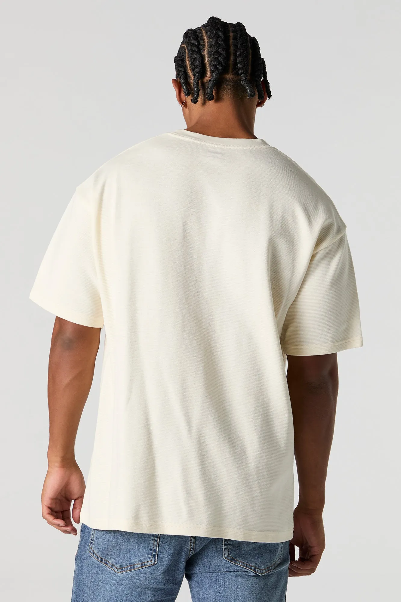 Solid Knit Relaxed T-Shirt sold by Charlotte Russe product image thumbnail 2