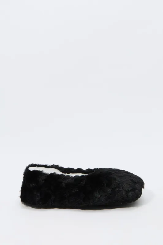 Faux-Fur Ballerina Slipper sold by Charlotte Russe