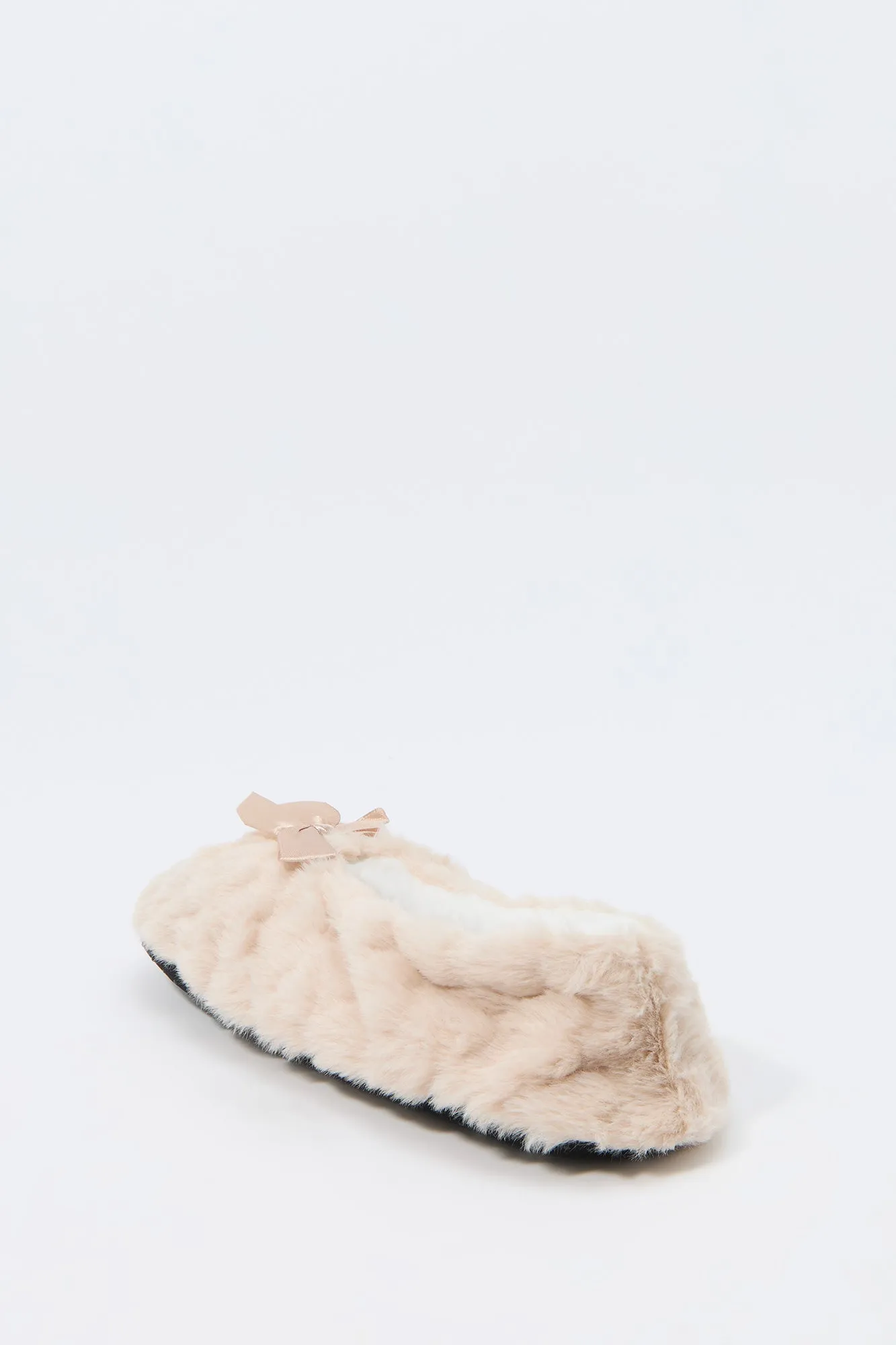 Faux-Fur Ballerina Bow Slipper sold by Charlotte Russe product image thumbnail 3