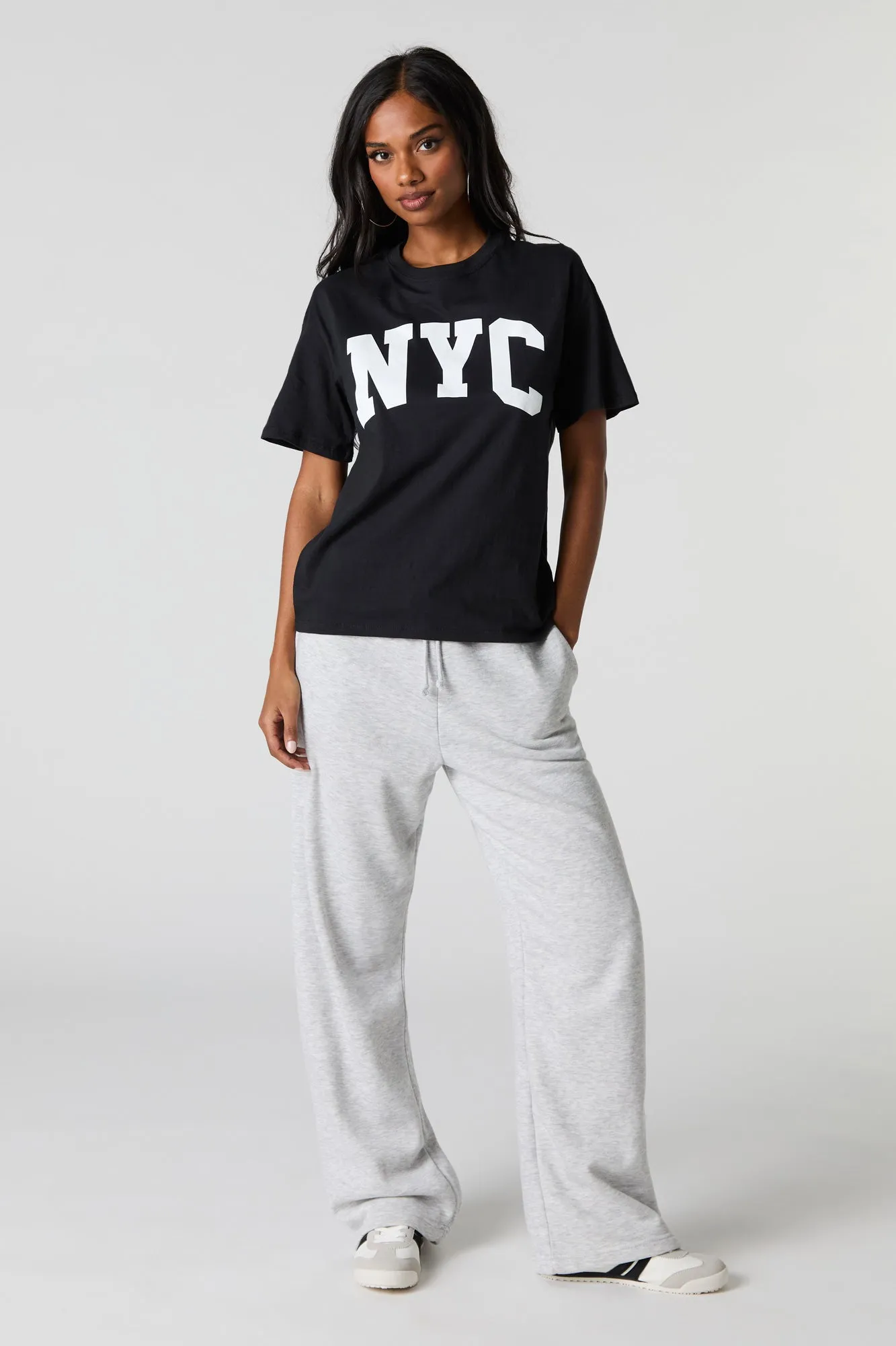 NYC Graphic Boyfriend T-Shirt sold by Charlotte Russe product image thumbnail 3
