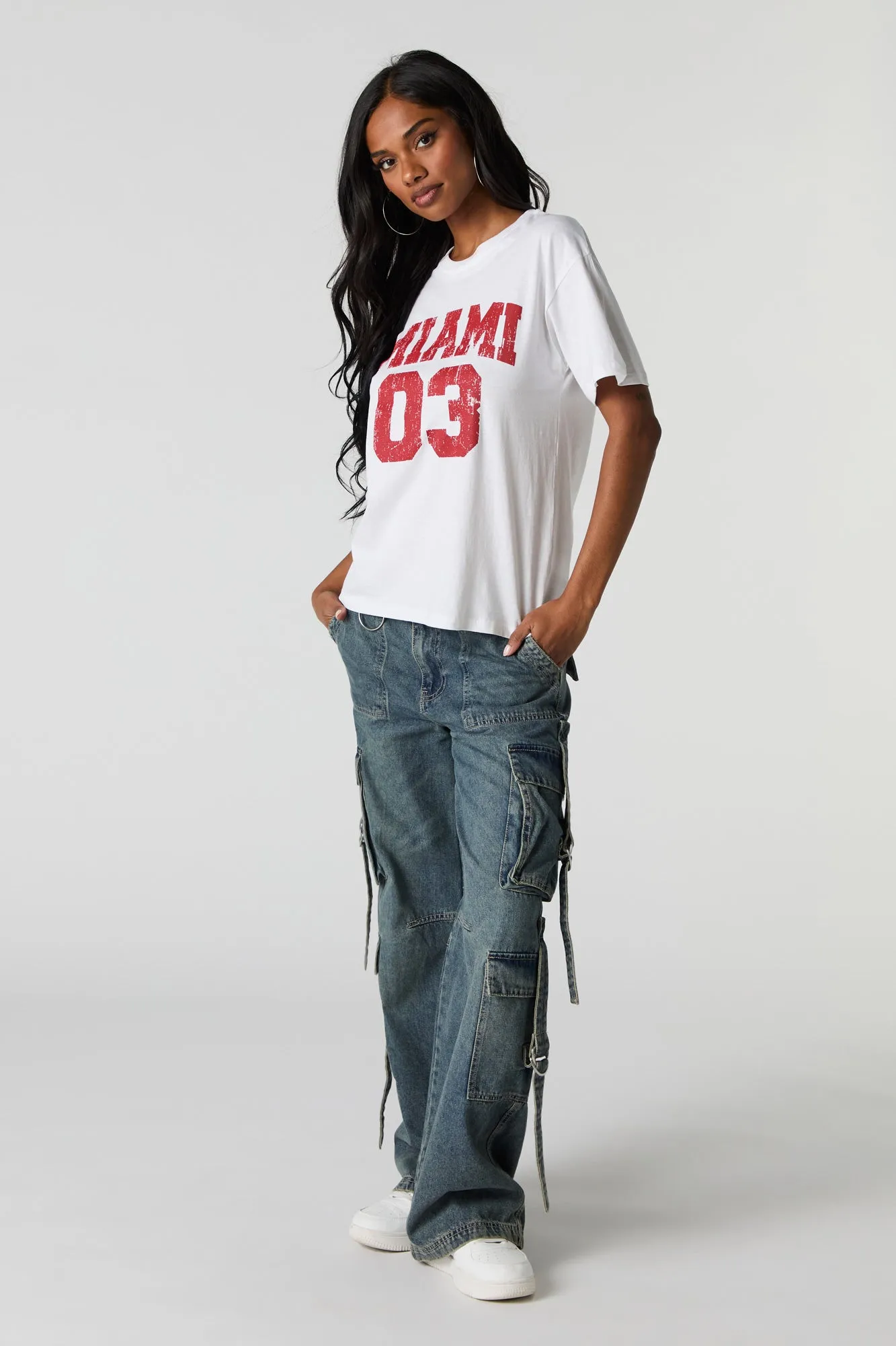 Miami Graphic Boyfriend T-Shirt sold by Charlotte Russe product image thumbnail 3