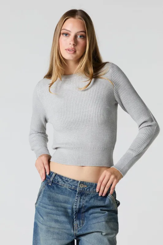 Waffle Knit Sweater sold by Charlotte Russe