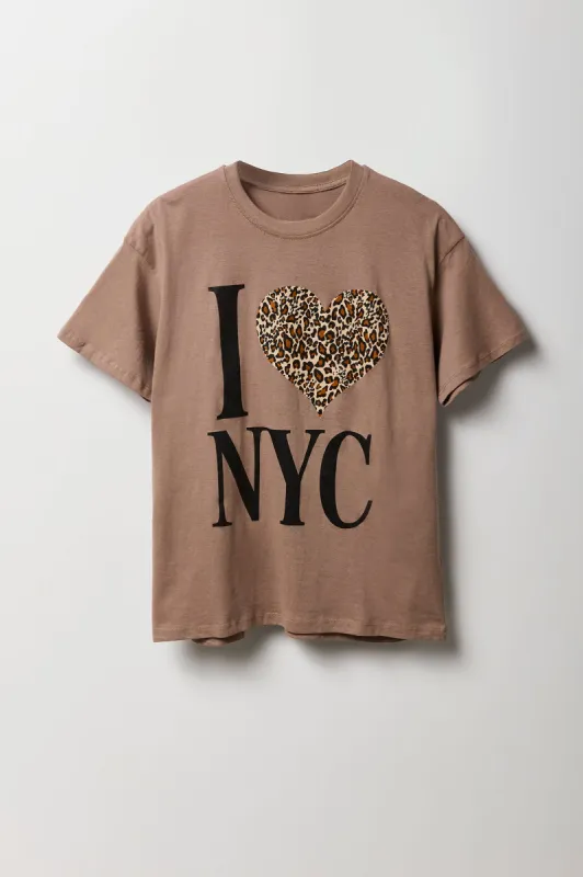 I Love NYC Graphic Boyfriend T-Shirt sold by Charlotte Russe