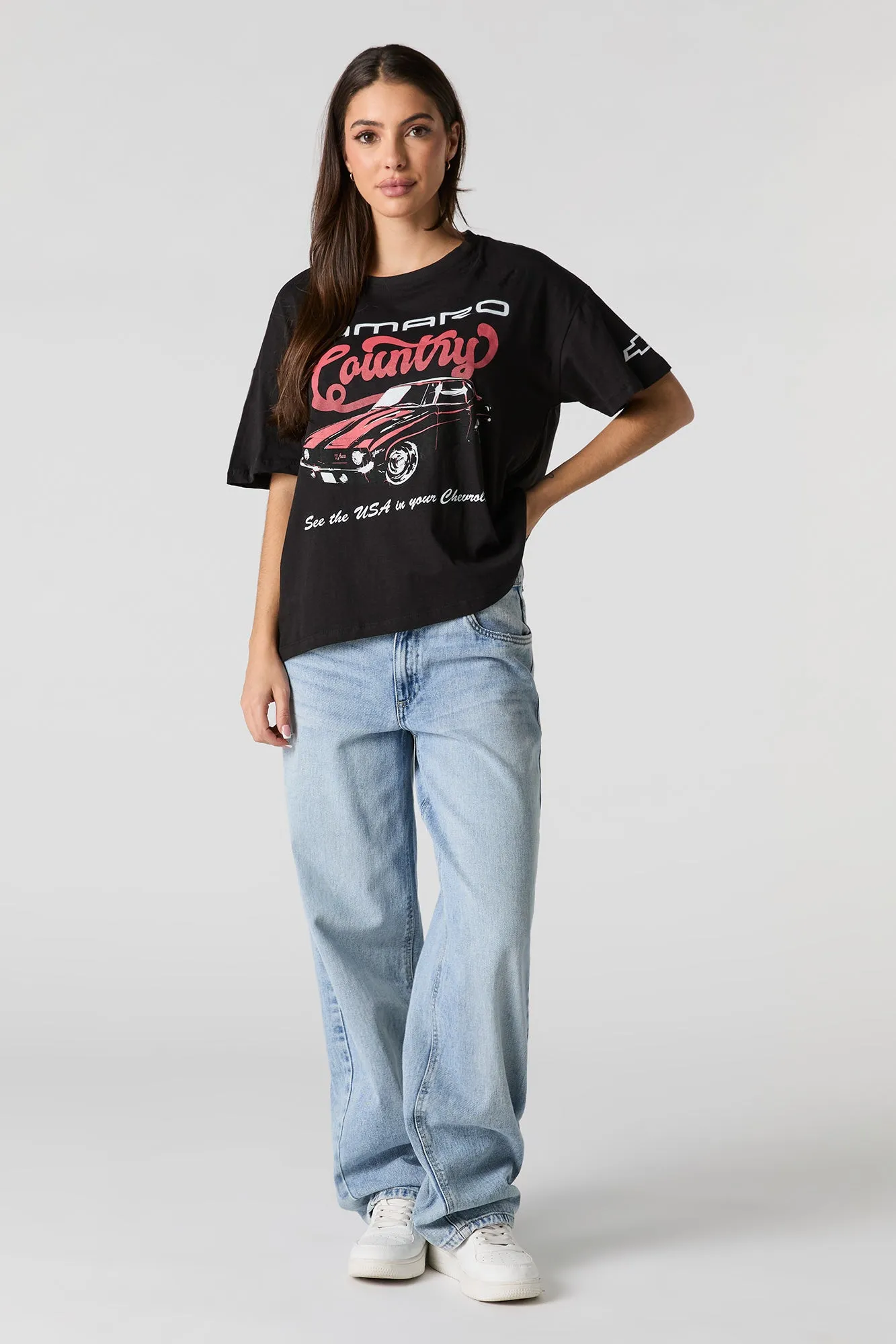 Camaro Country Graphic Boyfriend T-Shirt sold by Charlotte Russe product image thumbnail 3