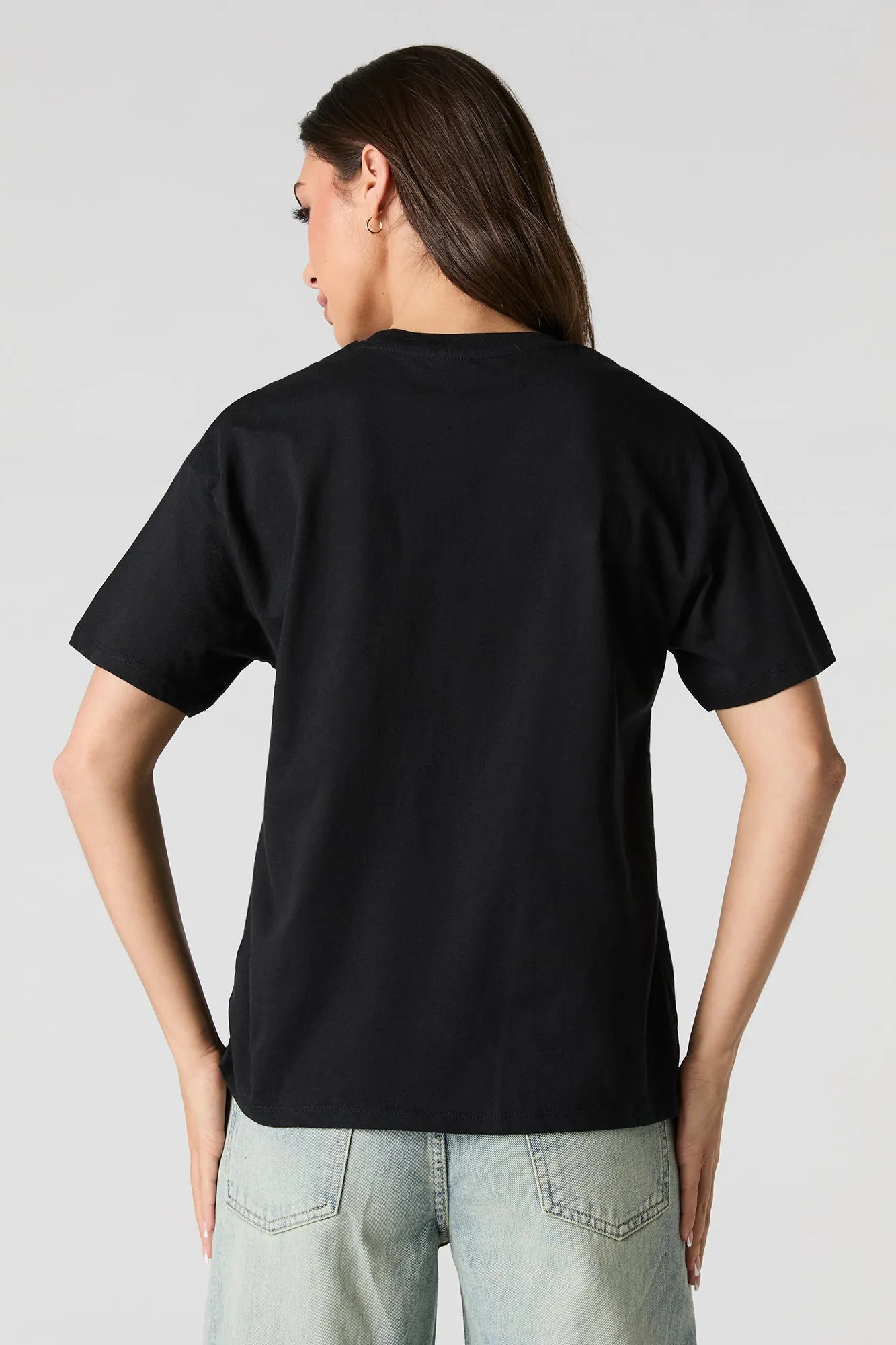 Just A Girl Graphic Boyfriend T-Shirt sold by Charlotte Russe product image thumbnail 2