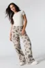 Drawstring Hem Baggy Cargo Pant sold by Charlotte Russe