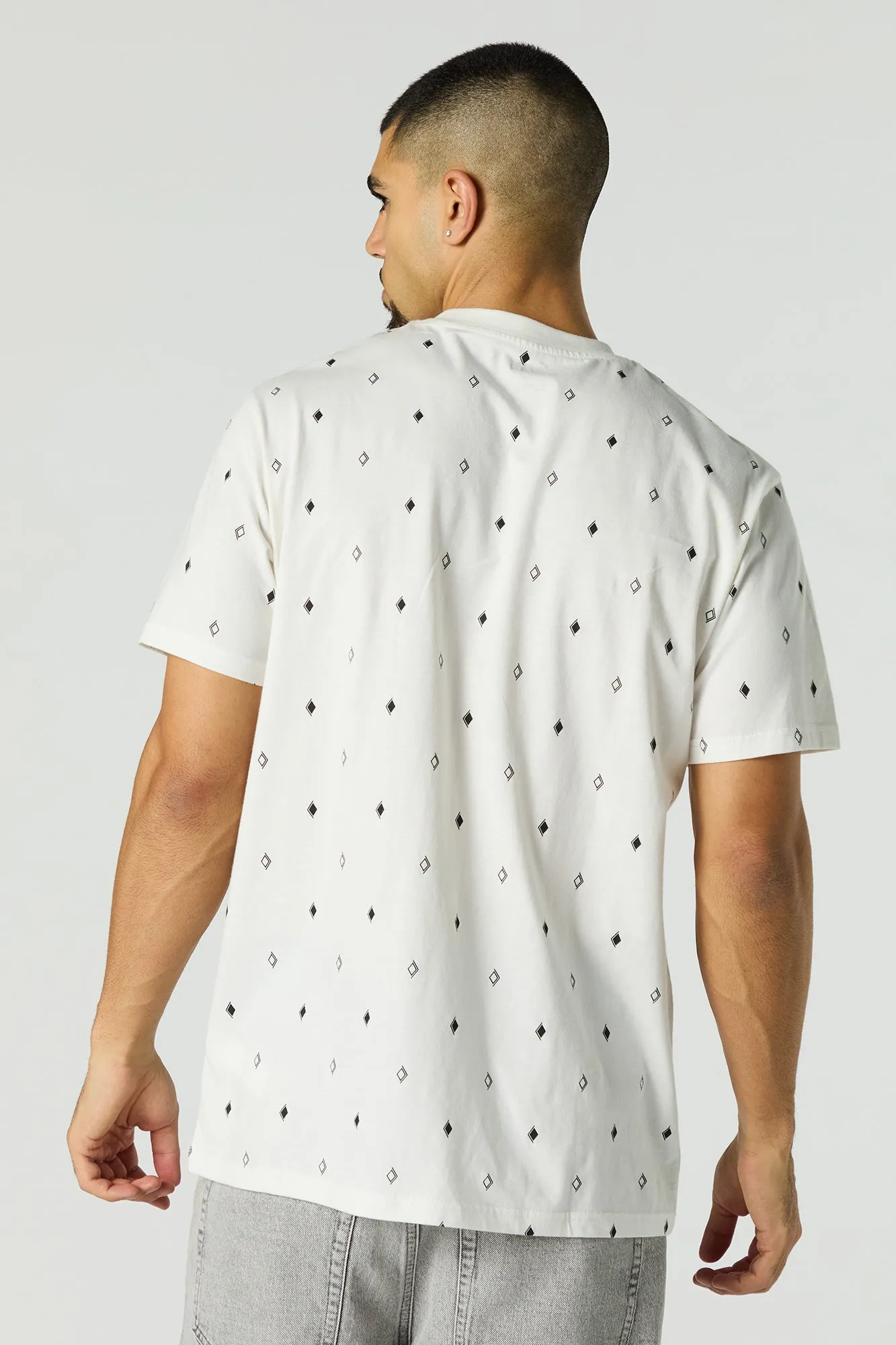 Ditsy Print Crewneck T-Shirt sold by Charlotte Russe product image thumbnail 5