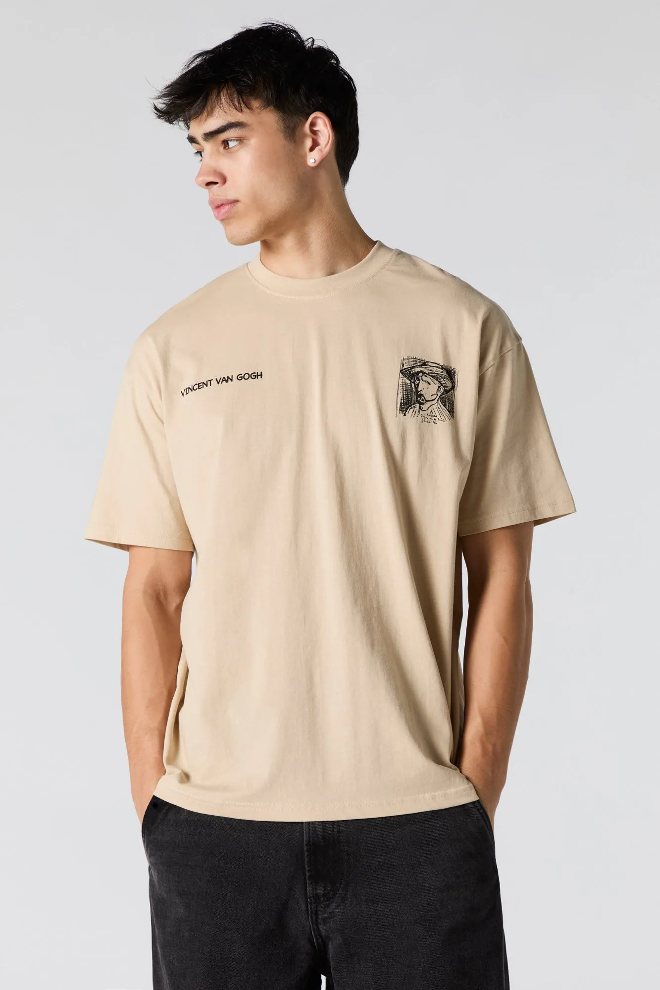 Vincent Van Gogh Graphic Relaxed T-Shirt sold by Charlotte Russe product image thumbnail 2