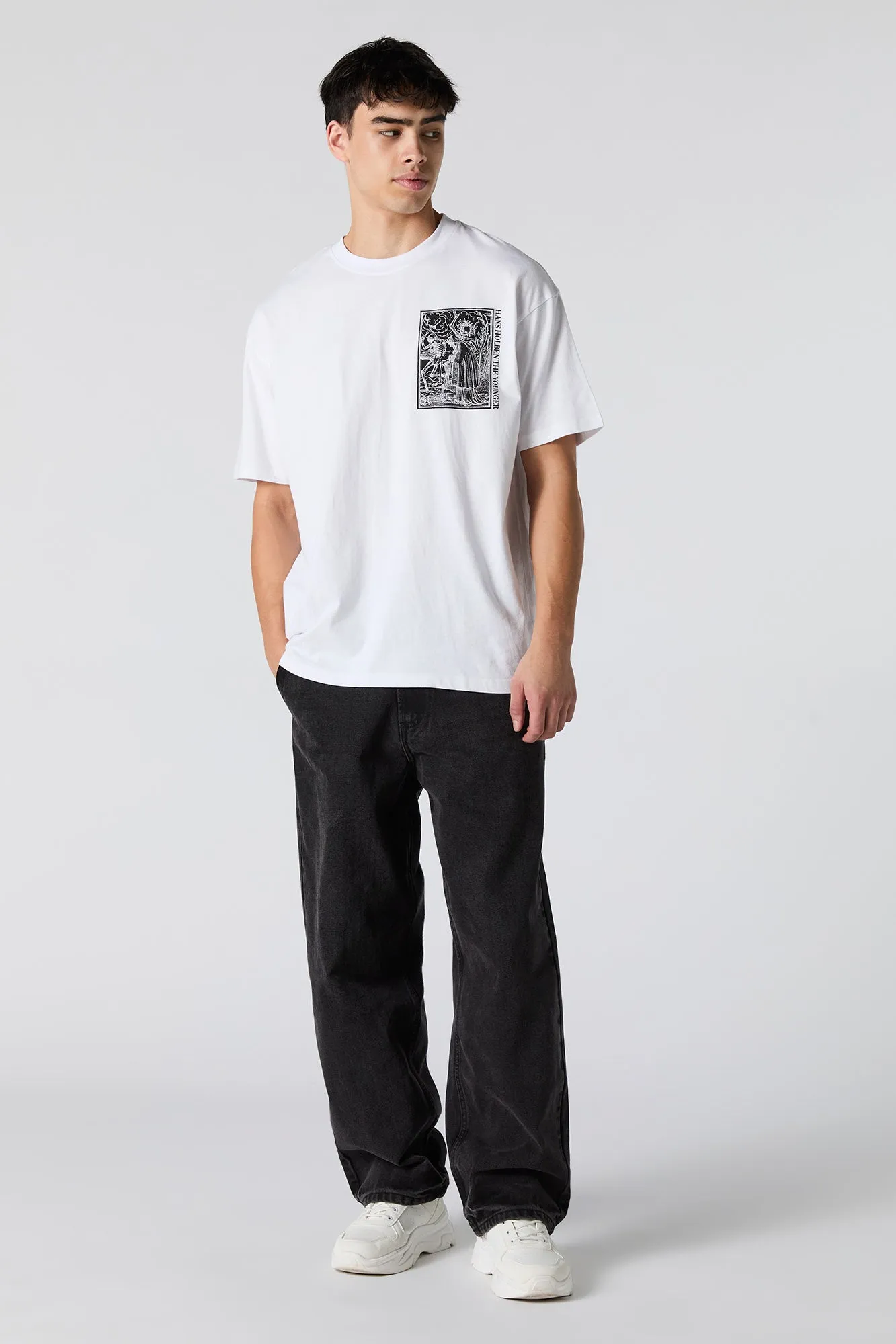 The Old Woman Graphic Relaxed T-Shirt sold by Charlotte Russe product image thumbnail 3