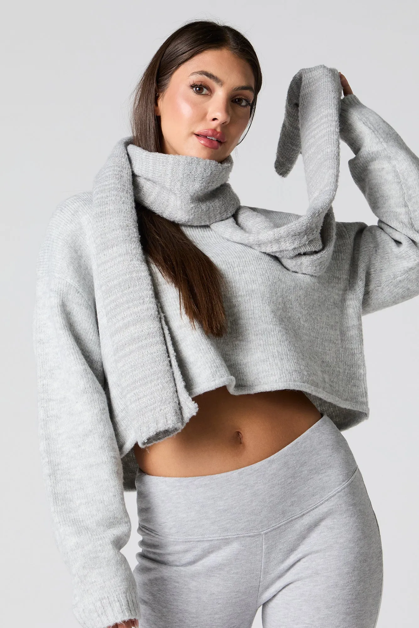 Thin Knit Scarf sold by Charlotte Russe product image thumbnail 3