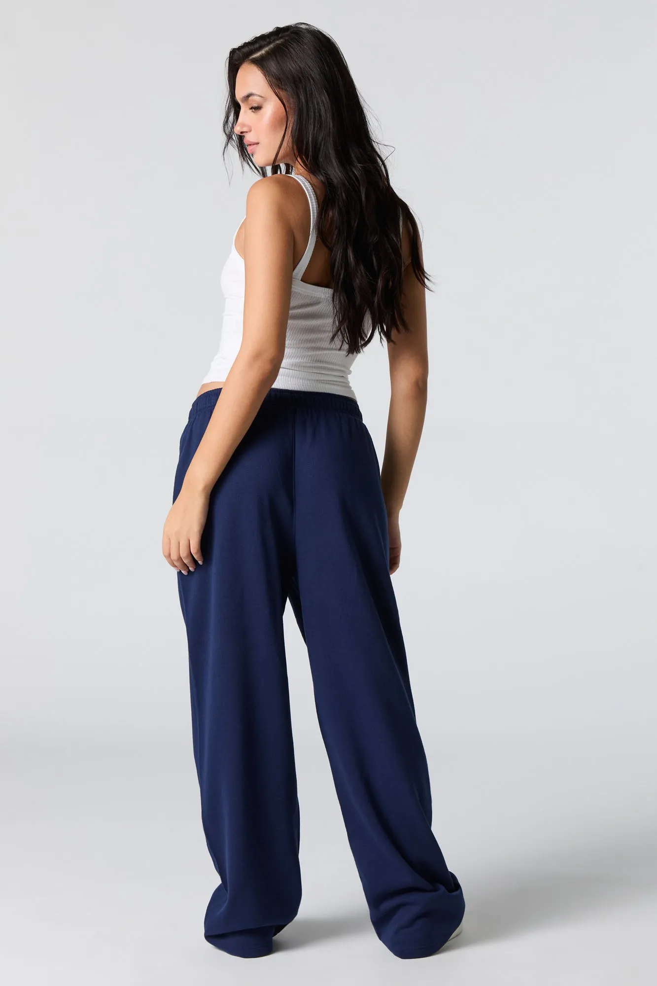 Wide Leg Fleece Sweatpant sold by Charlotte Russe product image thumbnail 3