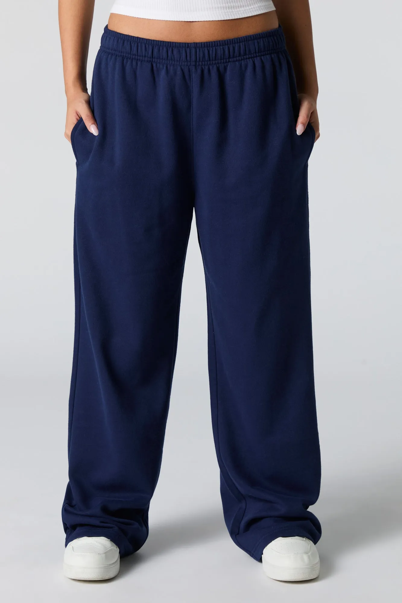 Wide Leg Fleece Sweatpant sold by Charlotte Russe product image thumbnail 2
