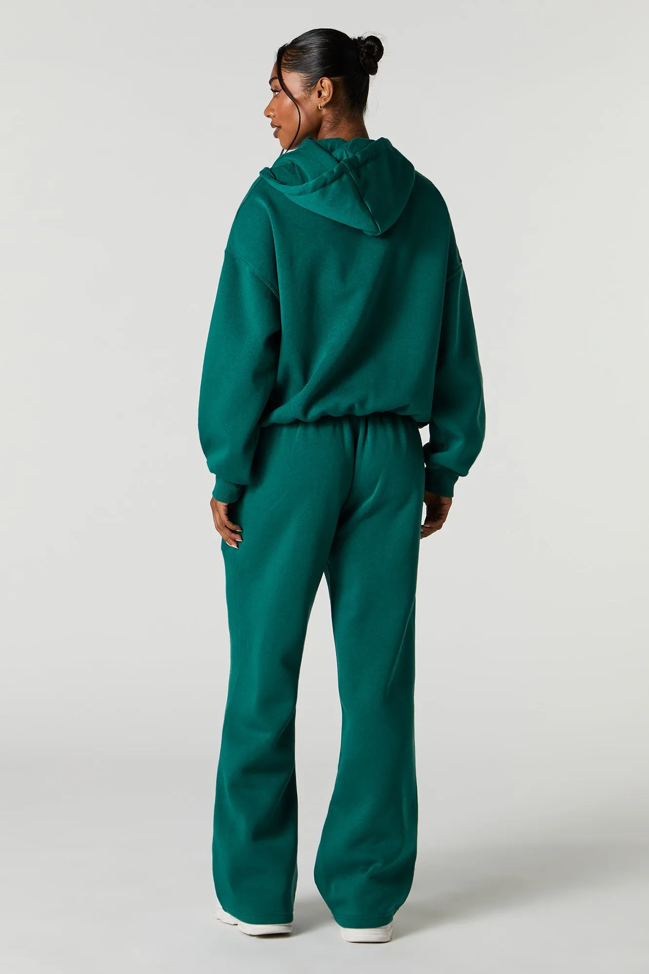 Solid Fleece Wide Leg Sweatpant sold by Charlotte Russe product image thumbnail 3