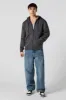 Solid Fleece Zip-Up Hoodie sold by Charlotte Russe