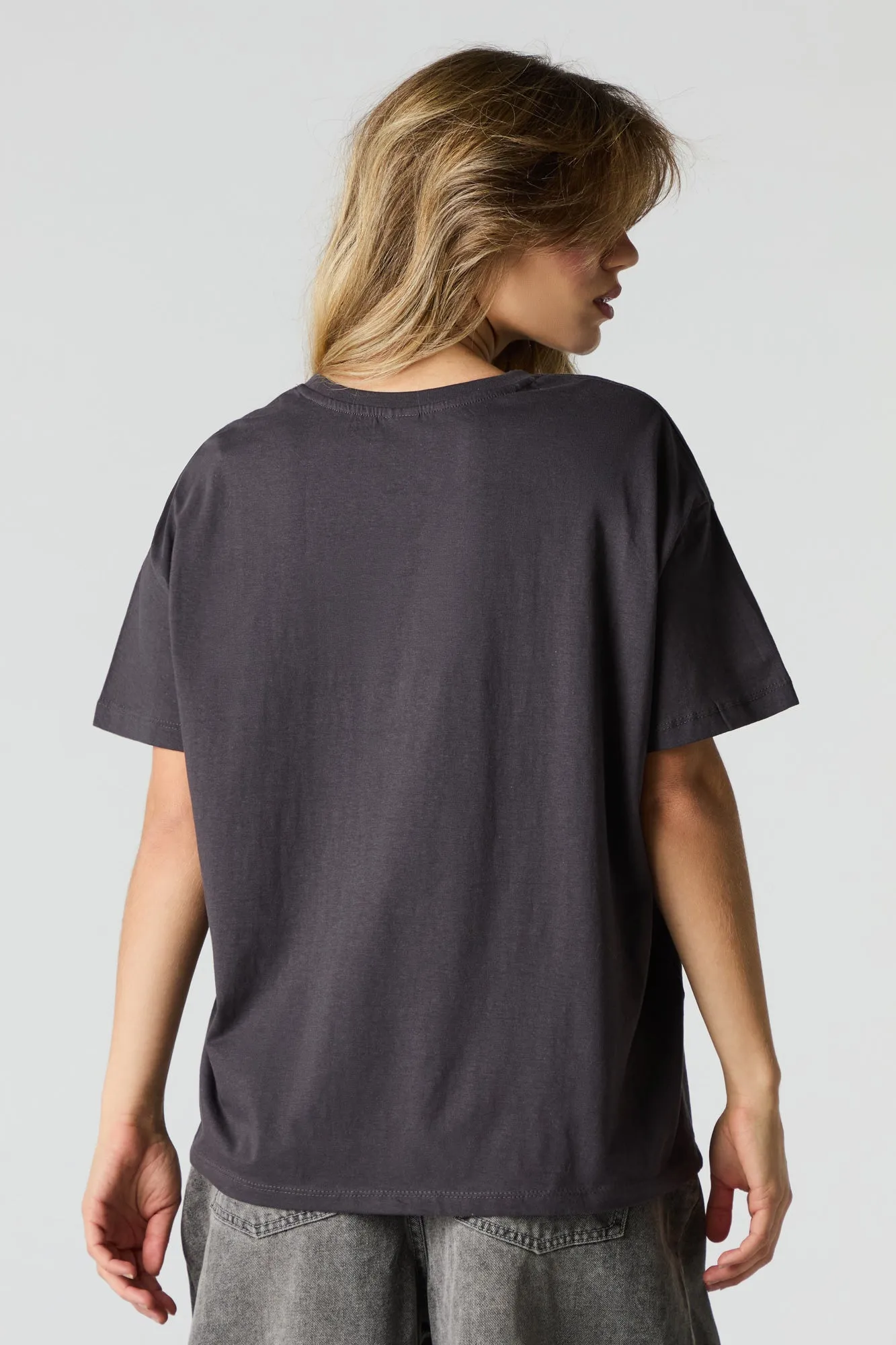 Jack & Sally Graphic Boyfriend T-Shirt sold by Charlotte Russe product image thumbnail 2