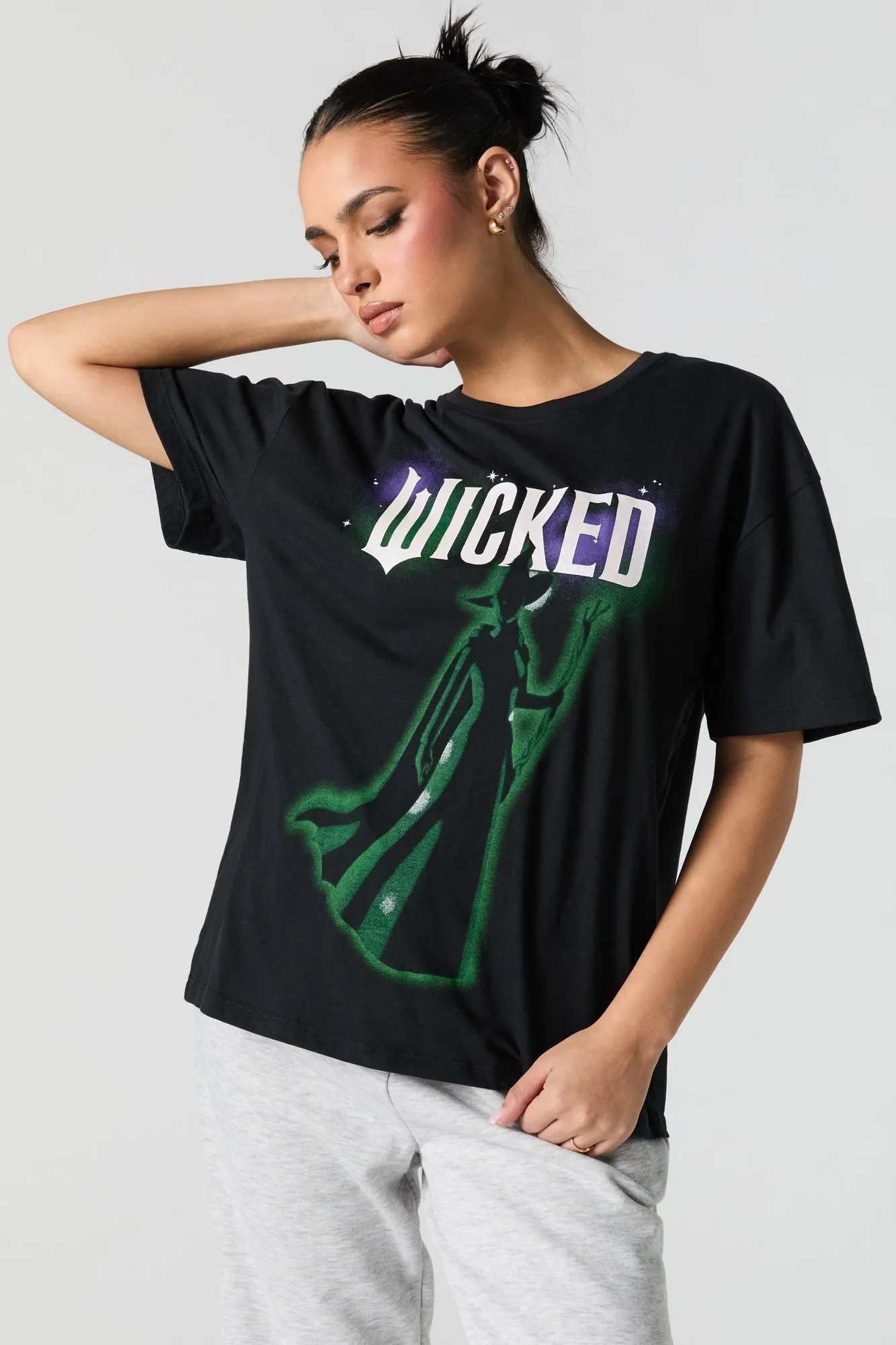 Wicked Graphic Boyfriend T-Shirt sold by Charlotte Russe