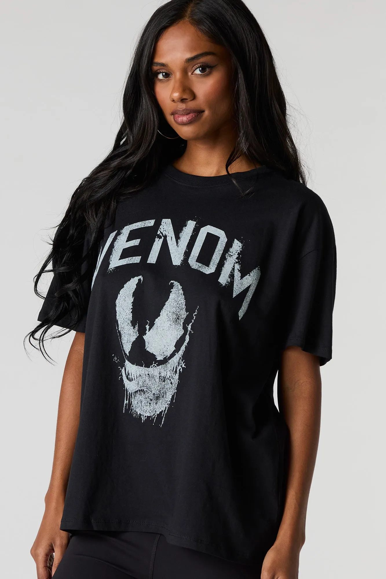 Venom Graphic Boyfriend T-Shirt sold by Charlotte Russe