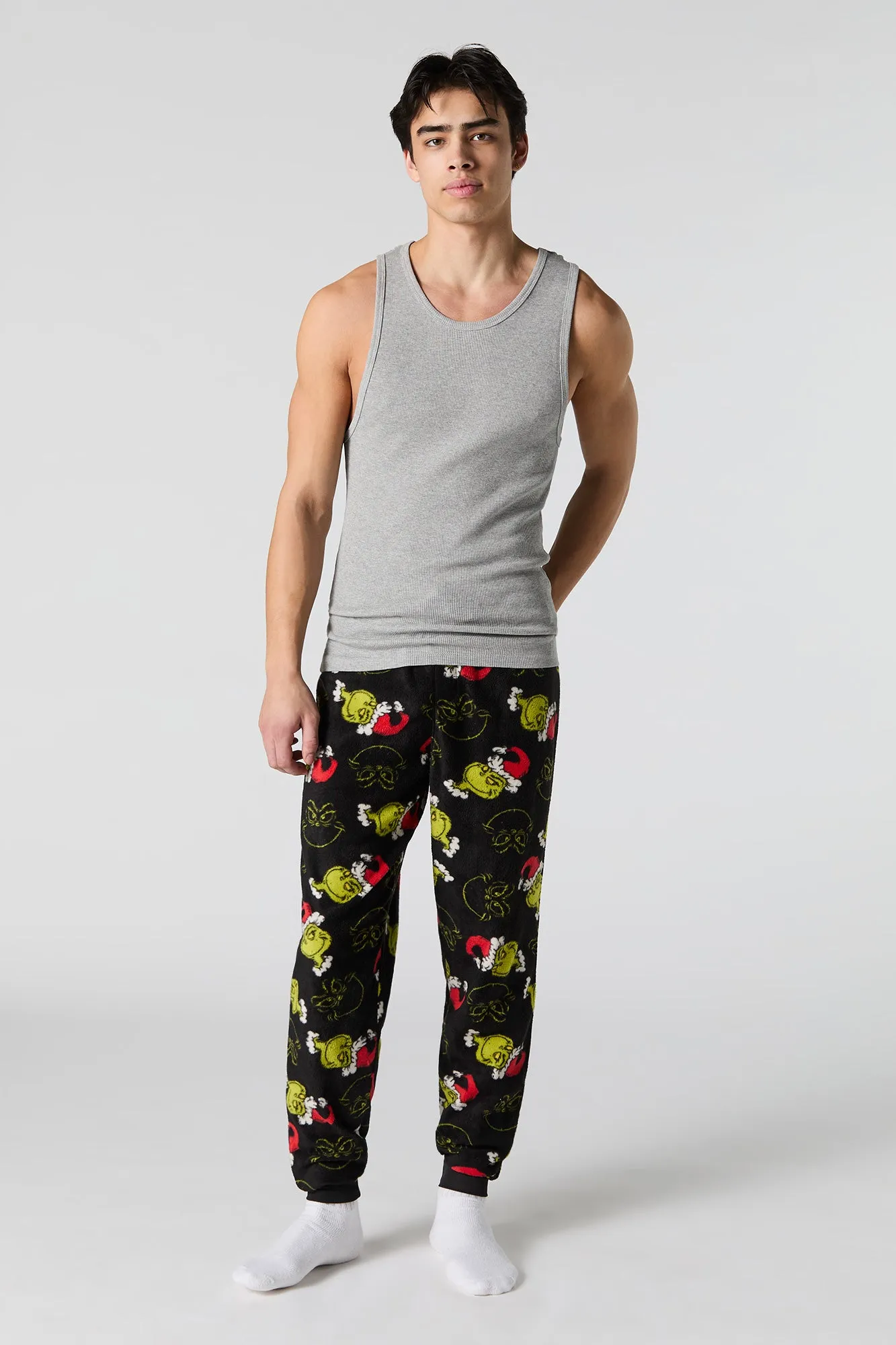 The Grinch Plush Pajama Jogger sold by Charlotte Russe product image thumbnail 5