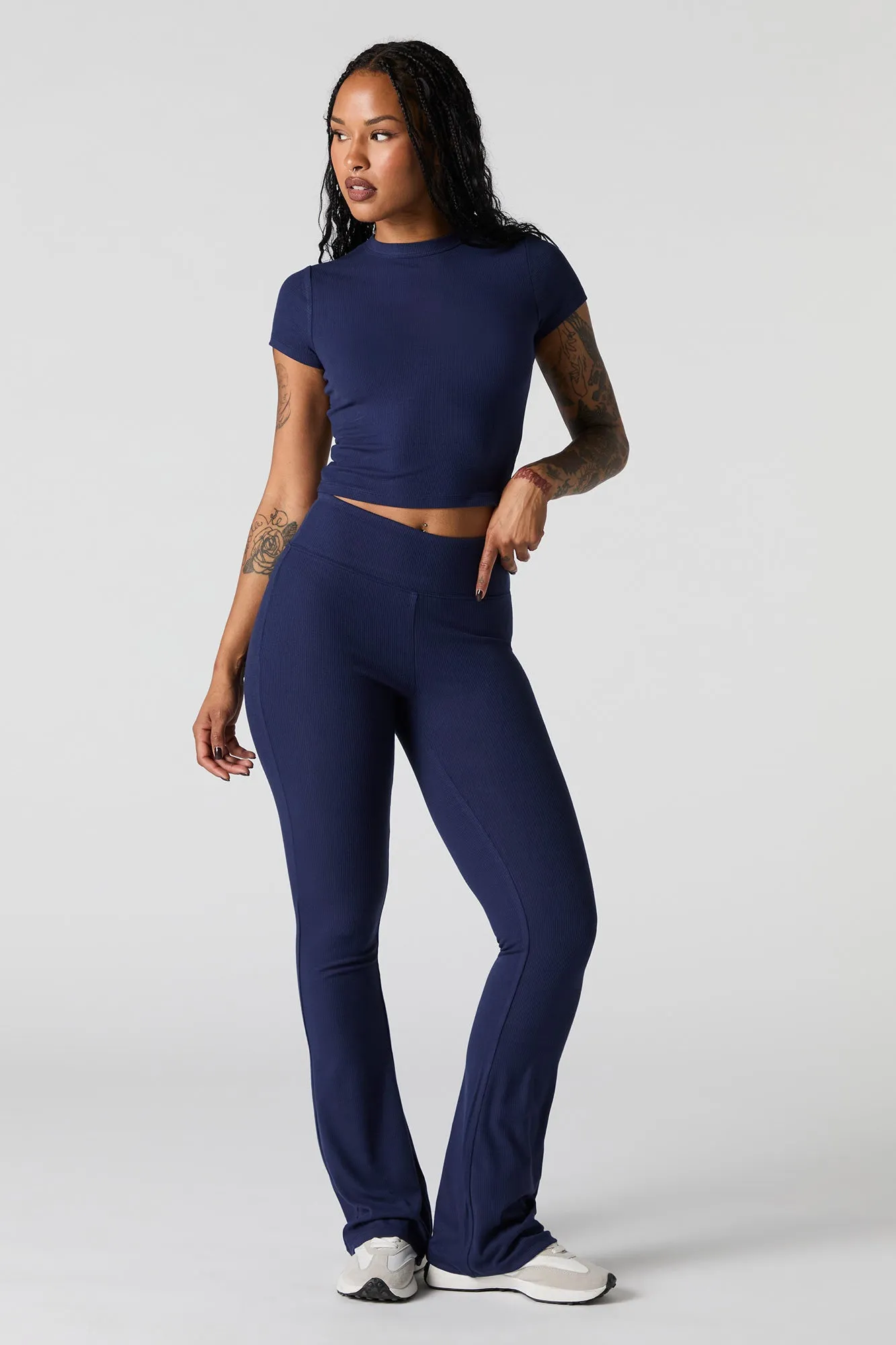 Active Soft Ribbed T-Shirt sold by Charlotte Russe product image thumbnail 3