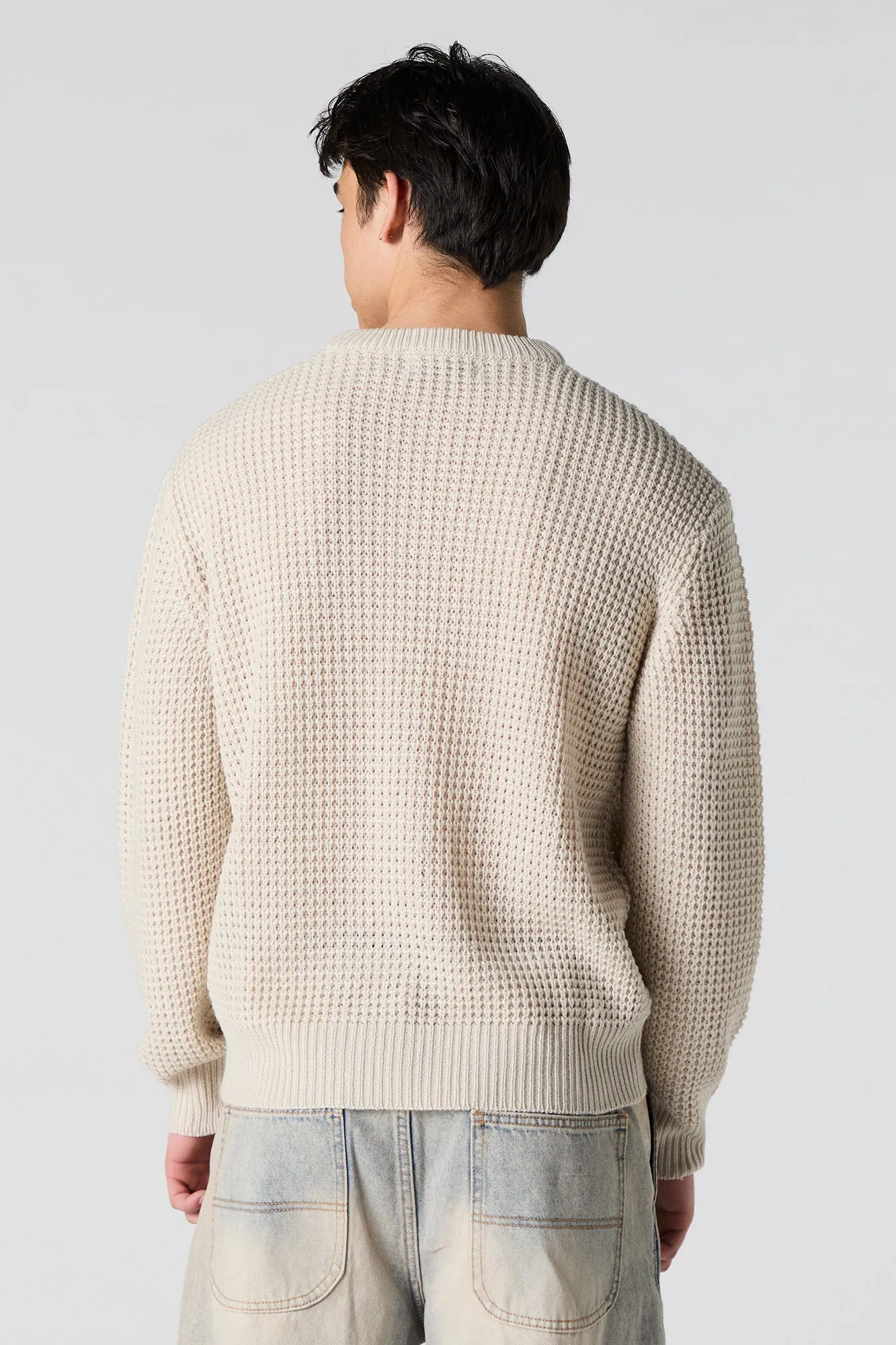 Los Angeles Embroidered Waffle Knit Sweater sold by Charlotte Russe product image thumbnail 2