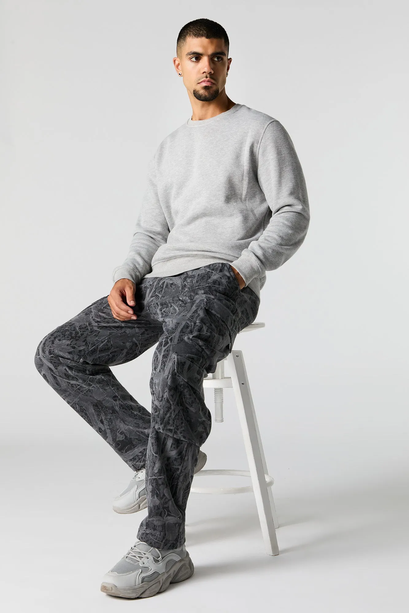 Fleece Multi Pocket Cargo Jogger sold by Charlotte Russe