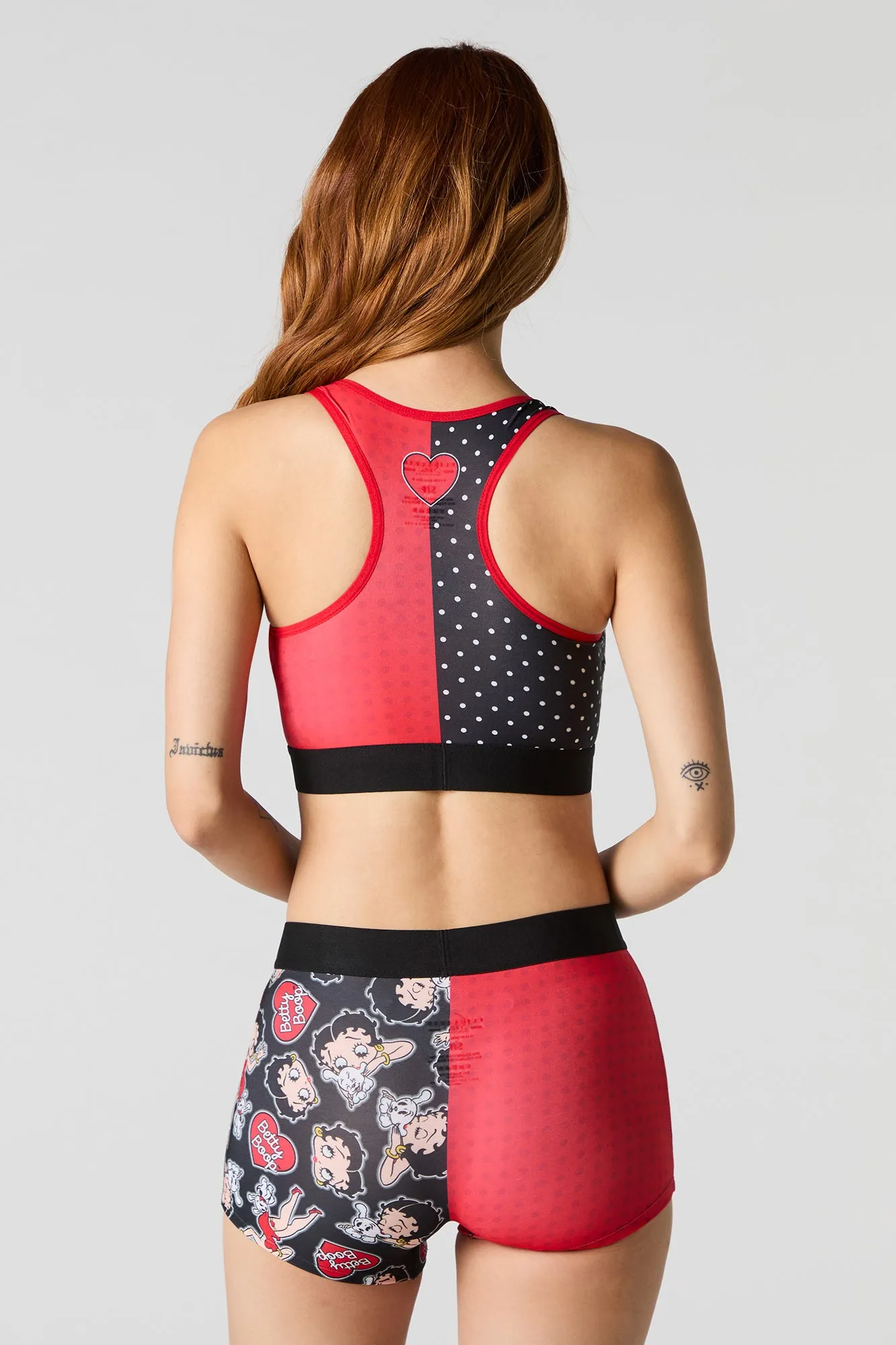 Betty Boop Sports Bra & Boy Short 2 Piece Set sold by Charlotte Russe product image thumbnail 3
