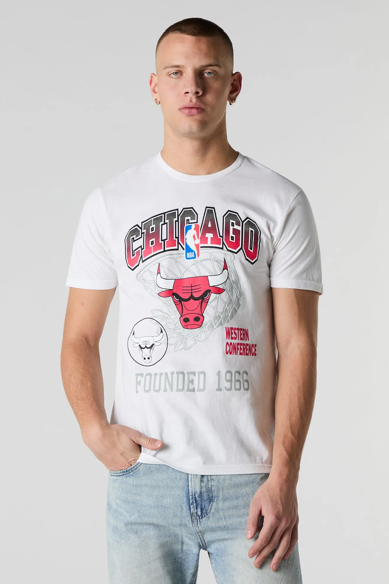 Chicago Bulls Graphic T-Shirt sold by Charlotte Russe