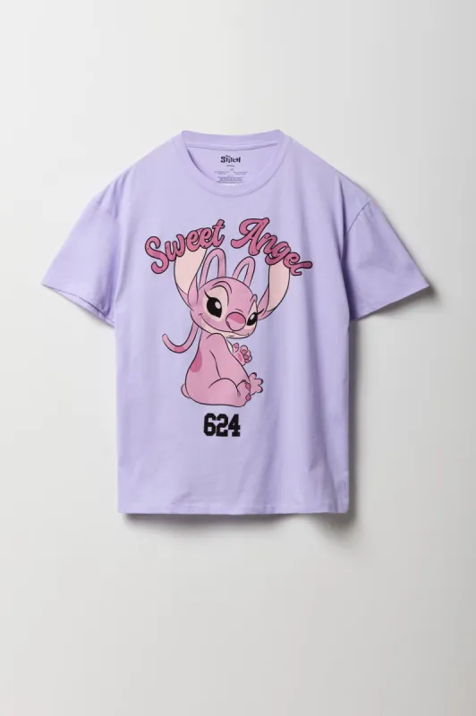 Angel Rhinestone Graphic Boyfriend T-Shirt sold by Charlotte Russe