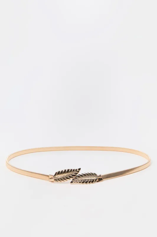 Metal Leaves Waist Belt sold by Charlotte Russe