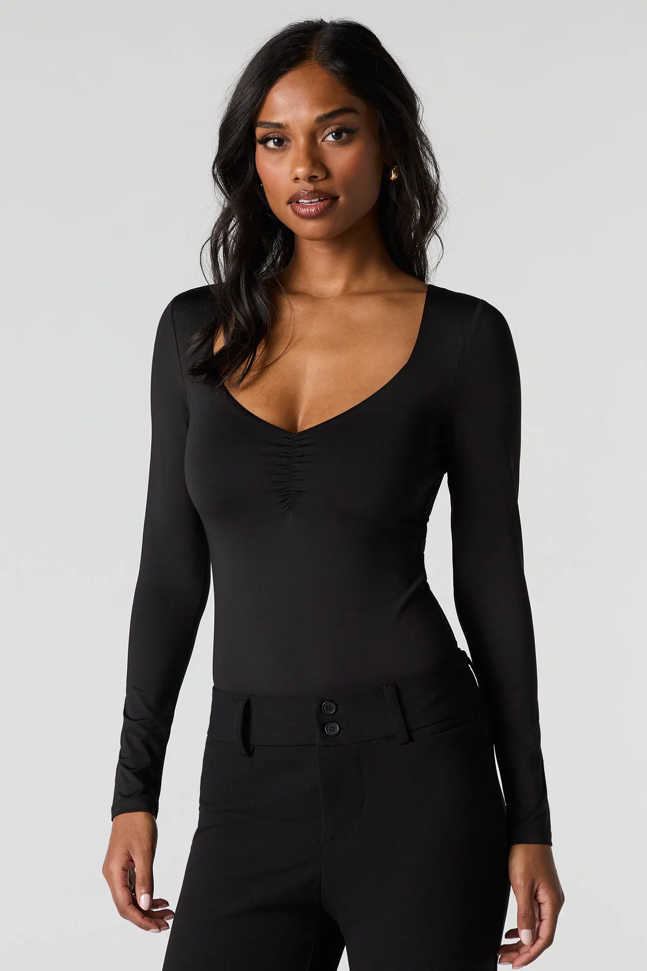 Contour Sweetheart Long Sleeve Bodysuit sold by Charlotte Russe product image thumbnail 5