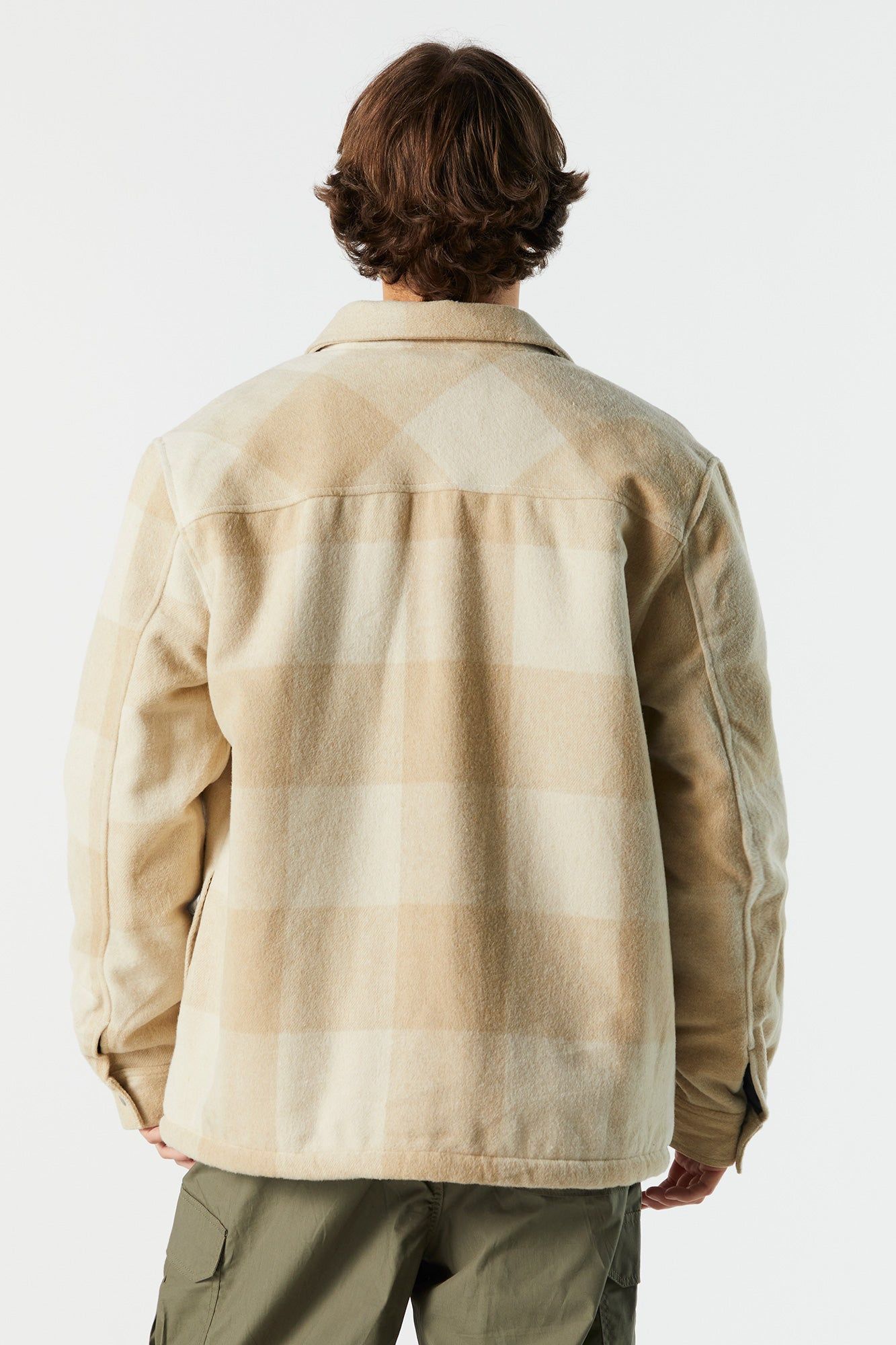 Faux Fur Lined Plaid Shacket sold by Charlotte Russe product image thumbnail 10