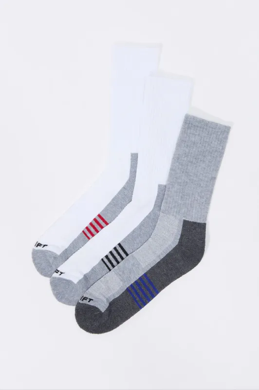 Athletic Crew Socks (3 Pack) sold by Charlotte Russe