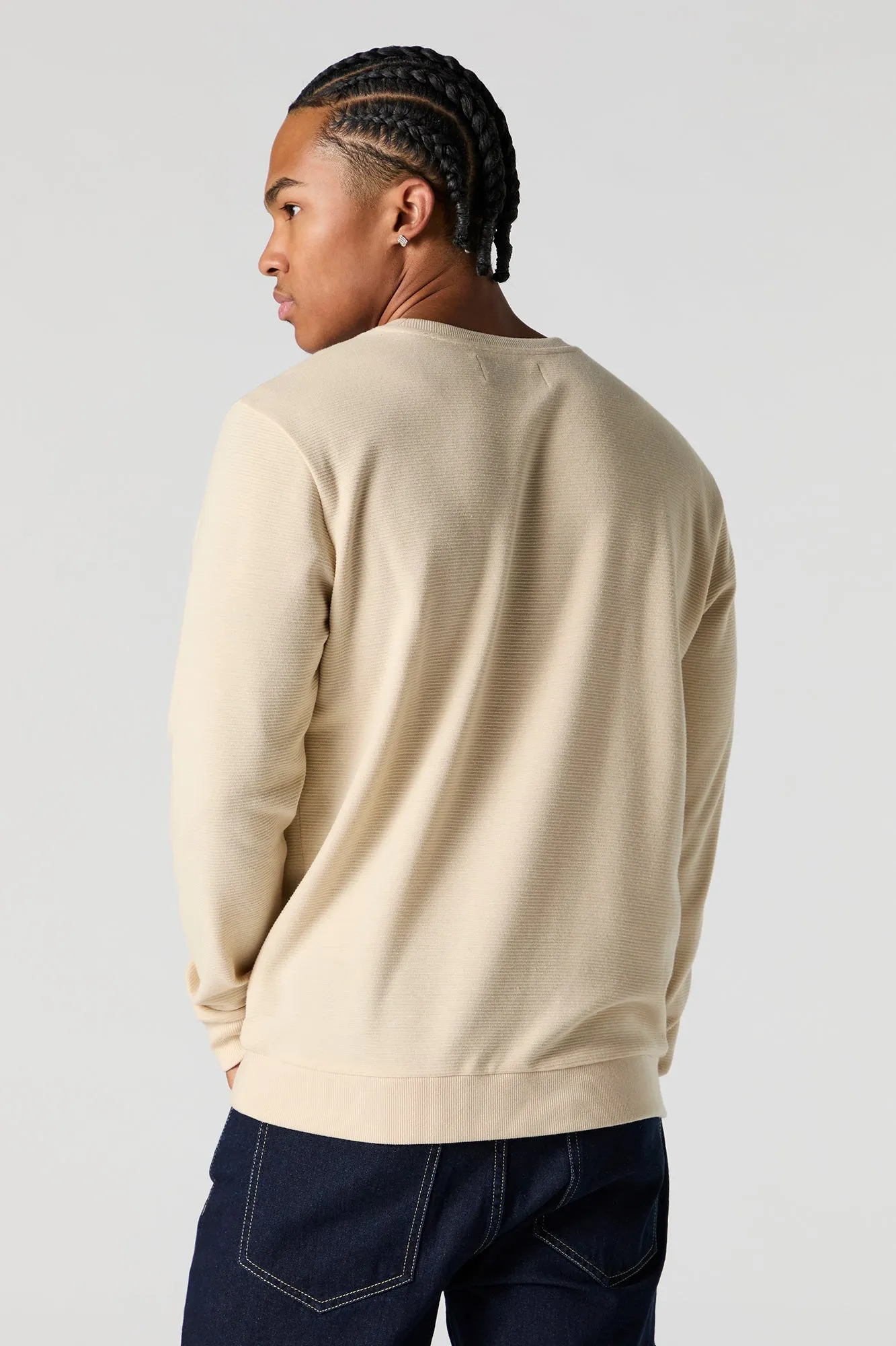 Ribbed Knit Long Sleeve Top sold by Charlotte Russe product image thumbnail 2