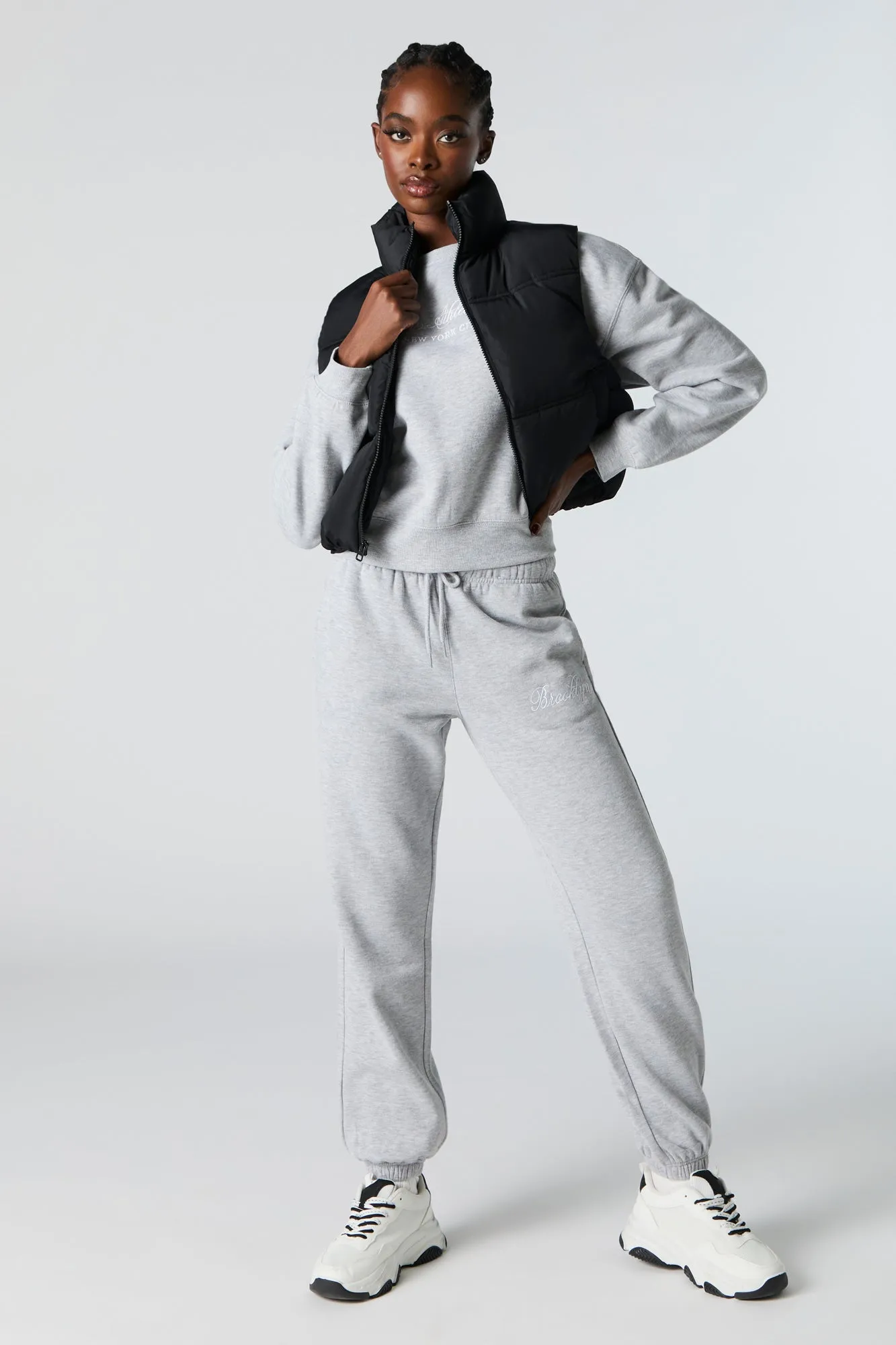 Cropped Puffer Vest sold by Charlotte Russe product image thumbnail 4