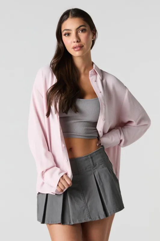 Flowy Button-Up Top sold by Charlotte Russe