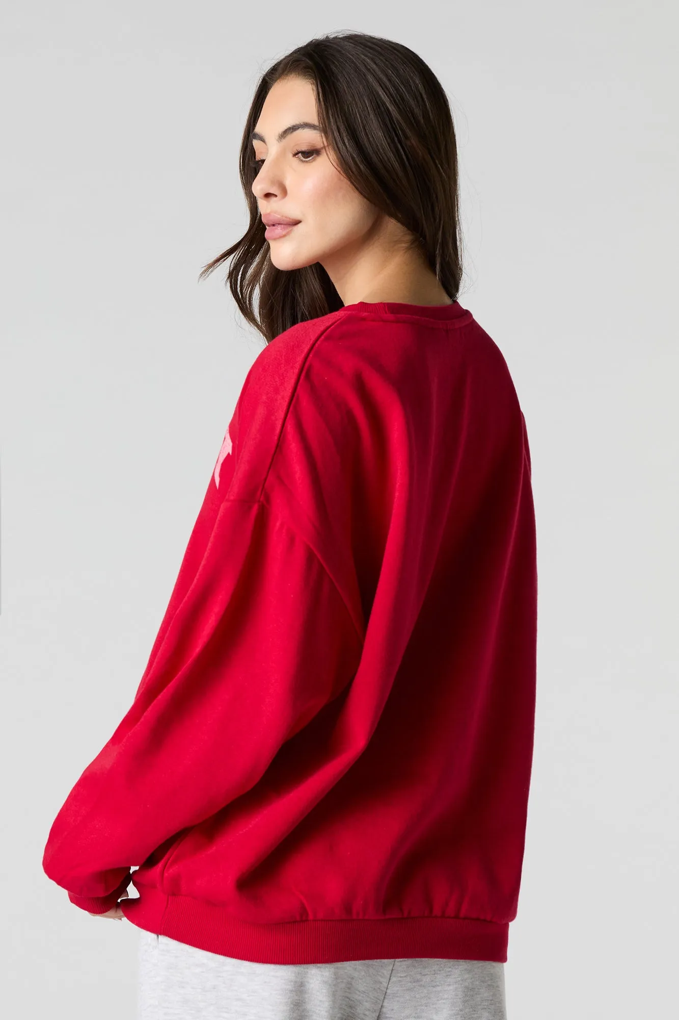 Mickey Mouse Graphic Fleece Sweatshirt sold by Charlotte Russe product image thumbnail 2