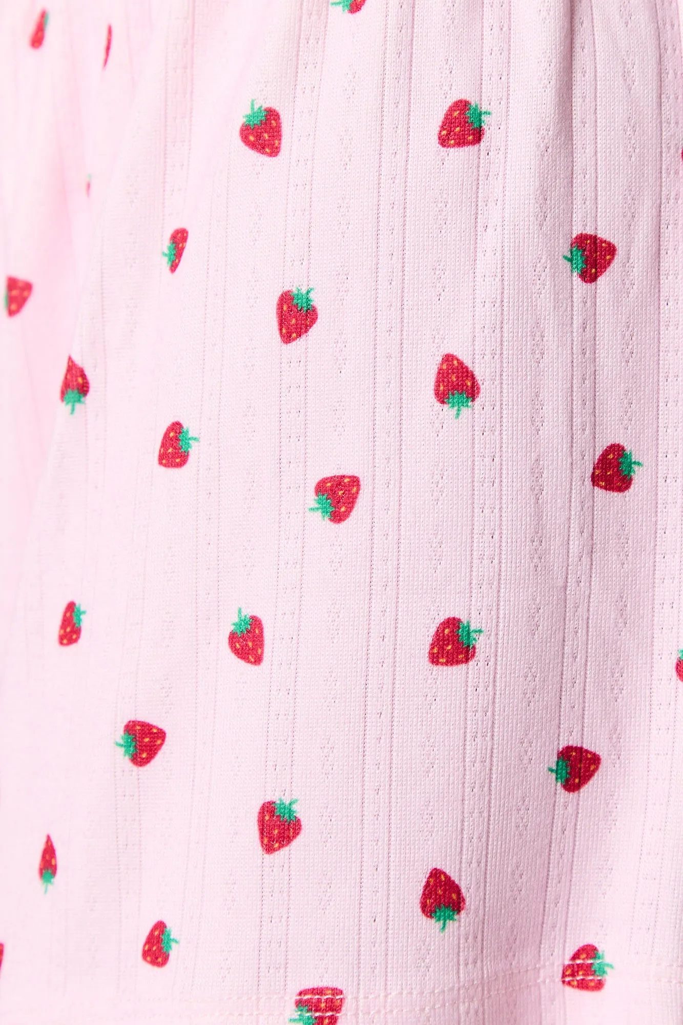 Pointelle Knit Tank & Short 2 Piece Pajama Set sold by Charlotte Russe product image thumbnail 4