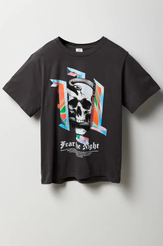 Fear the Night Graphic T-Shirt sold by Charlotte Russe