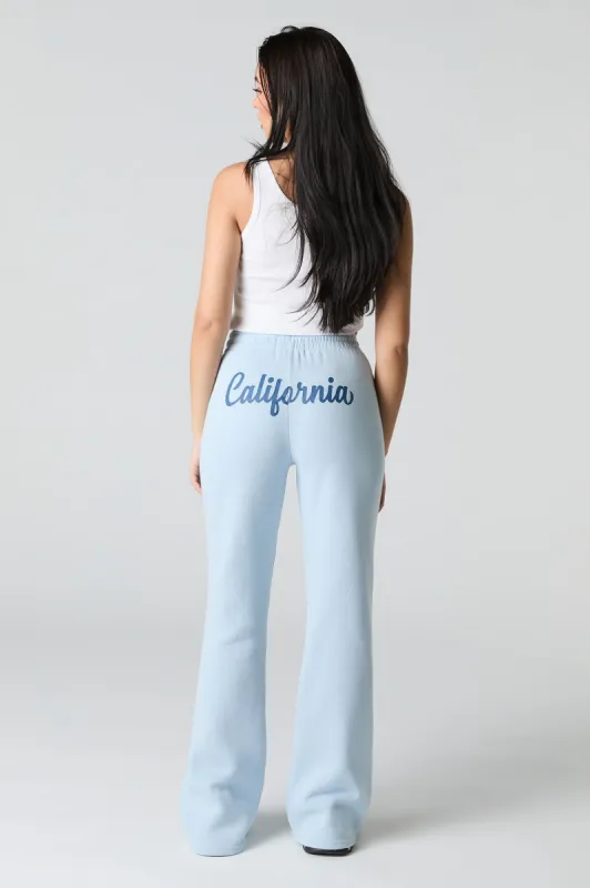 California Graphic Fleece Flare Sweatpant sold by Charlotte Russe