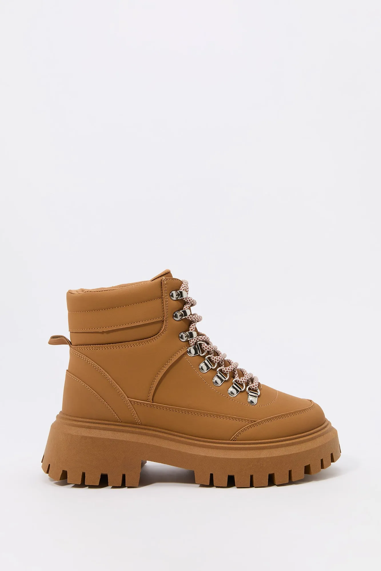 D-Ring Lace Up Hiking Boot sold by Charlotte Russe product image thumbnail 2
