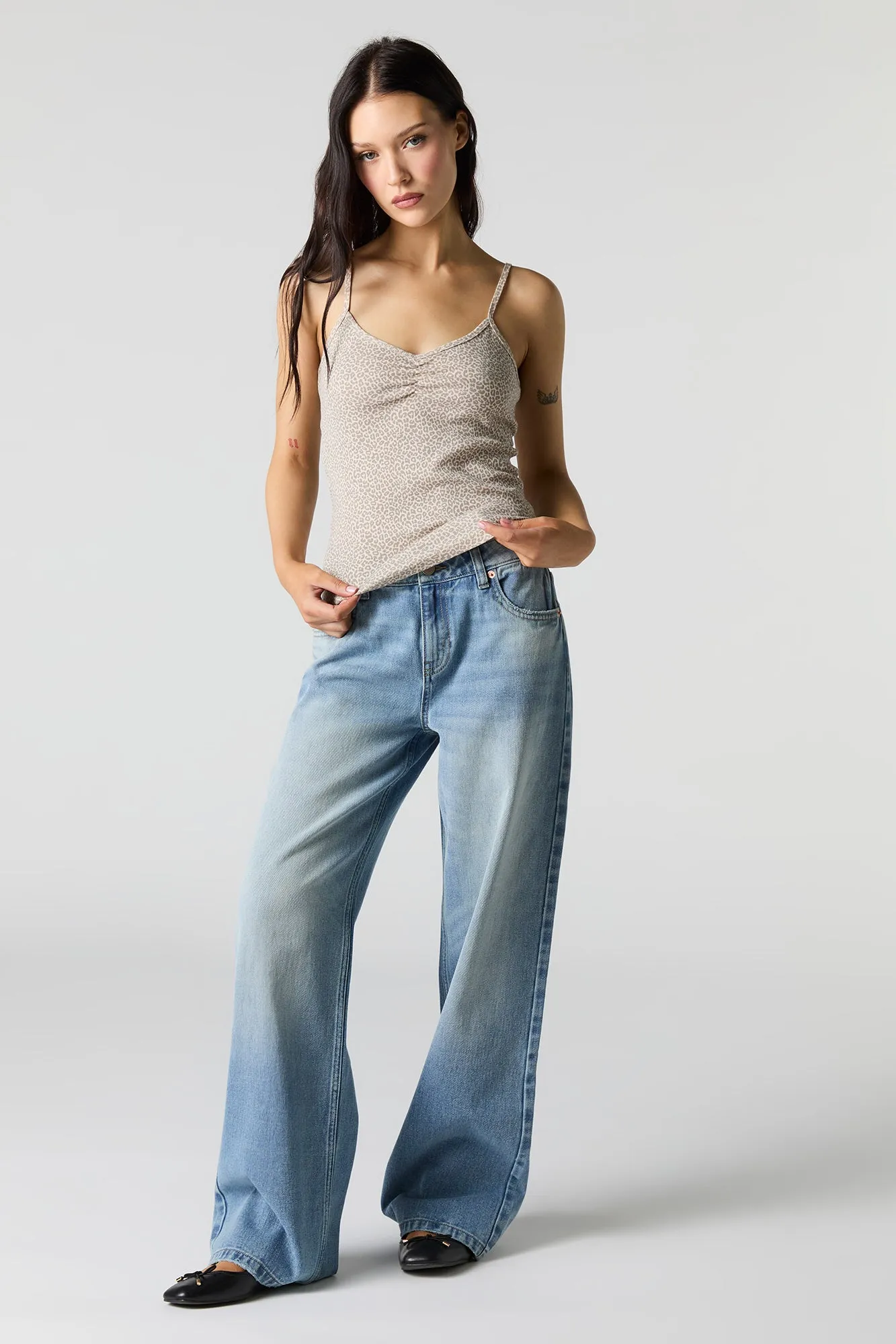 Ribbed Cinched Cami sold by Charlotte Russe product image thumbnail 3