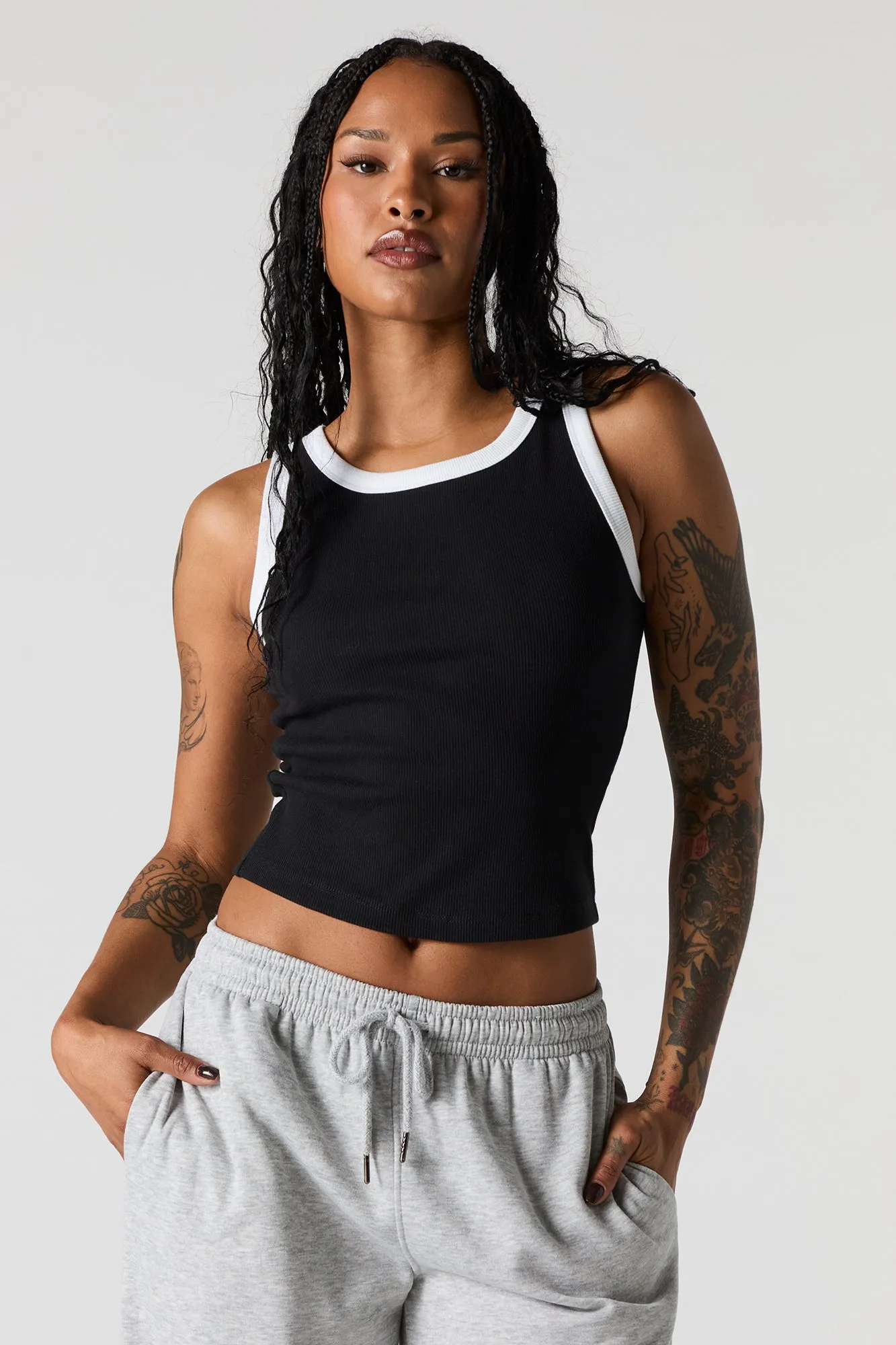 Ribbed Tank sold by Charlotte Russe product image thumbnail 4