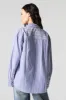 Oversized Pinstriped Button-Up Top sold by Charlotte Russe