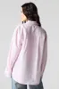 Oversized Pinstriped Button-Up Top sold by Charlotte Russe