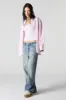 Oversized Pinstriped Button-Up Top sold by Charlotte Russe