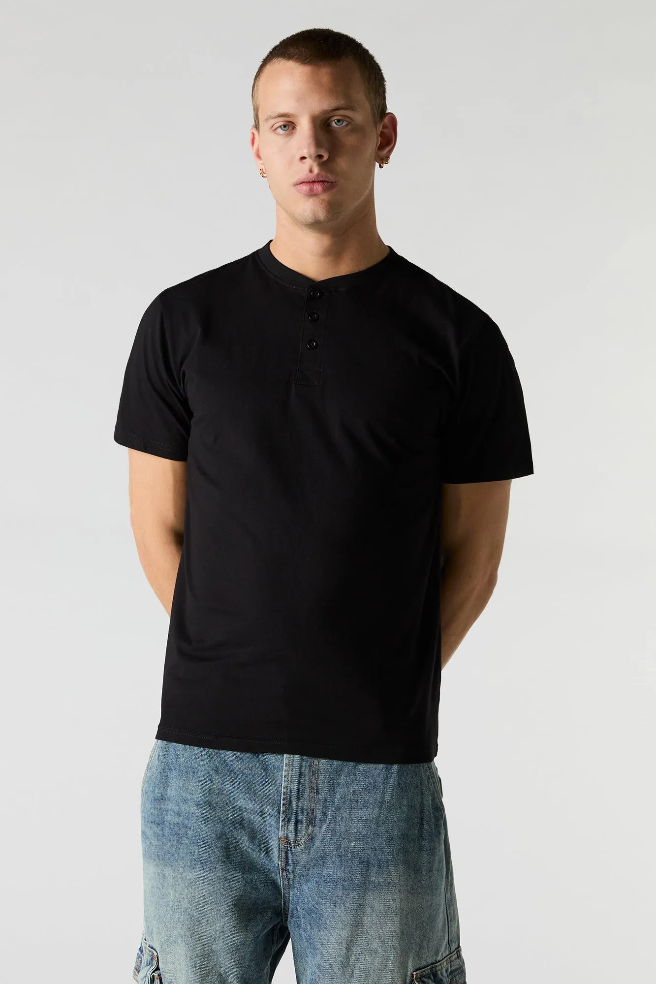 Everyday Henley Top sold by Charlotte Russe product image thumbnail 2