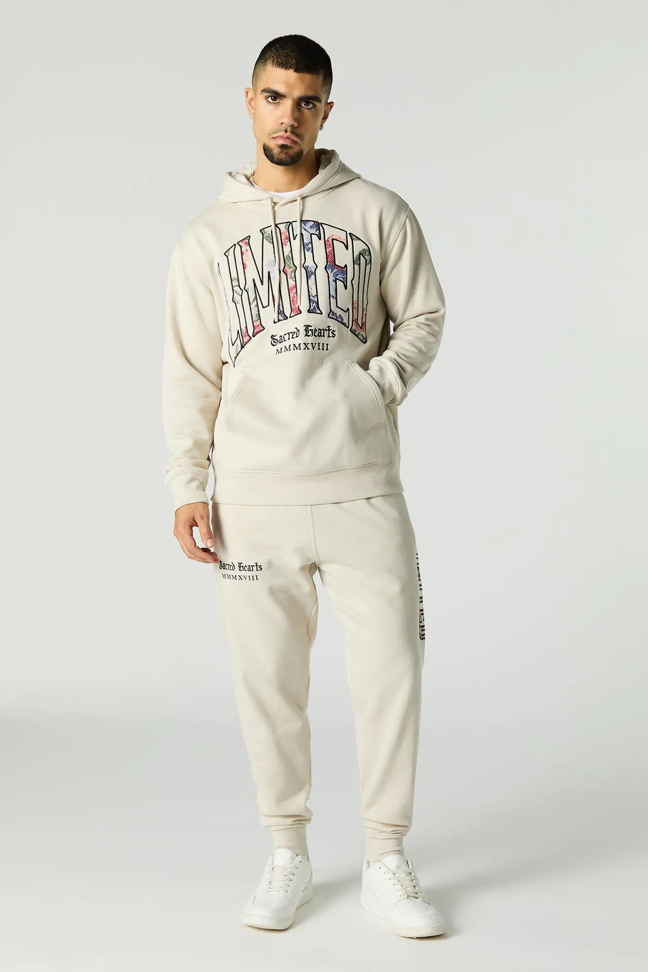 Limited Twill Embroidered Fleece Hoodie sold by Charlotte Russe product image thumbnail 3