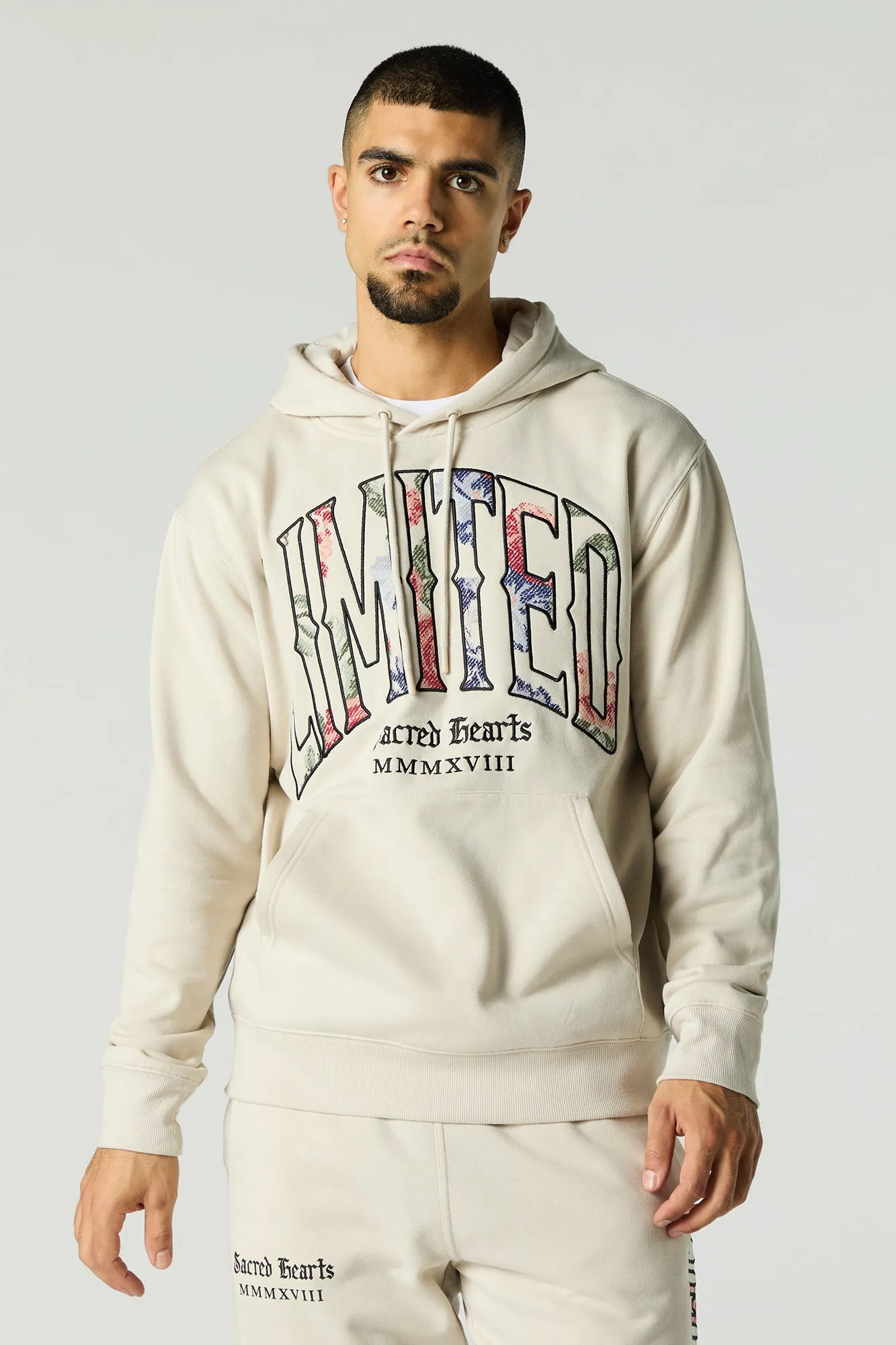 Limited Twill Embroidered Fleece Hoodie sold by Charlotte Russe