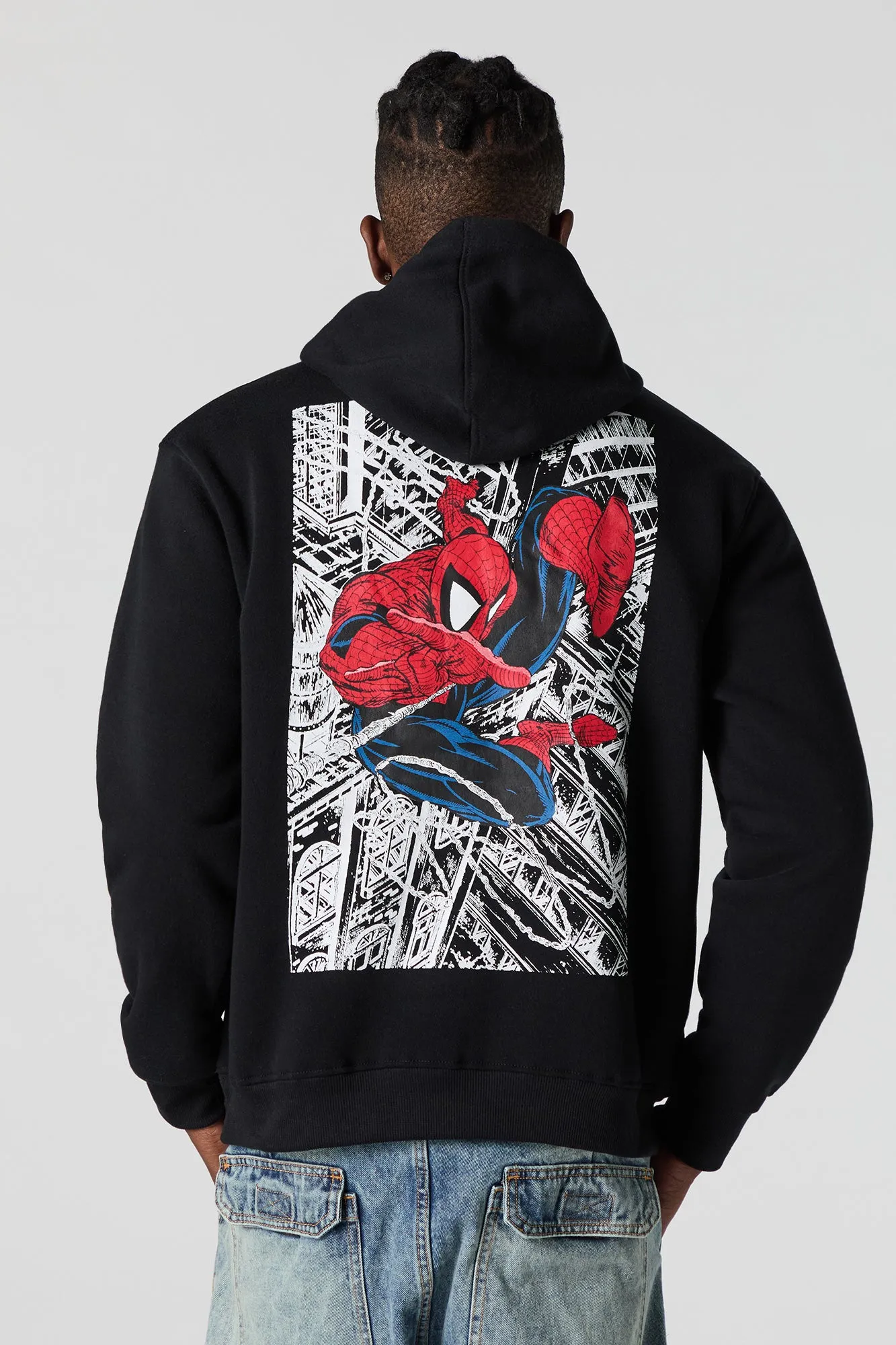 Spider-Man Graphic Fleece Hoodie sold by Charlotte Russe