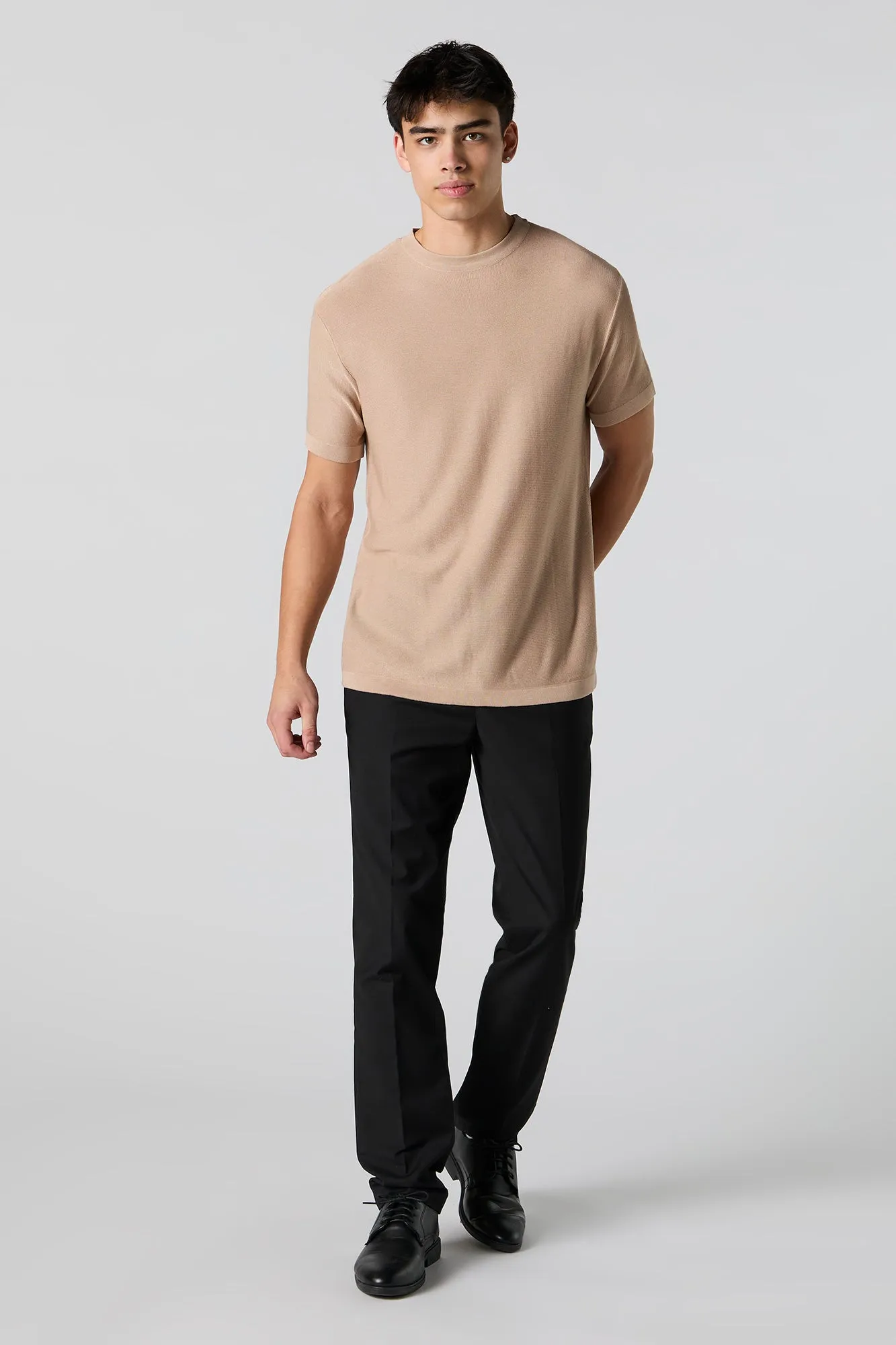 Solid Knit T-Shirt sold by Charlotte Russe product image thumbnail 3